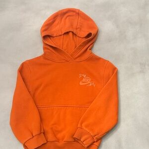 Nike Vibrant Orange Pullover Hoodie- boys XS